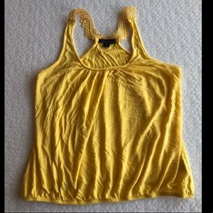 Yellow sleeveless top